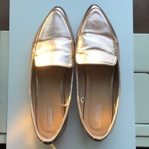 Urban metallic gold loader flats